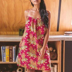 Printfresh Cami Nightgown in Hot Pink Bagheera panther print, size medium
